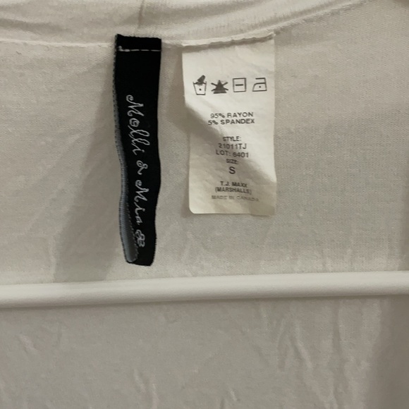 Women’s Long White Cardigan - Picture 2 of 2